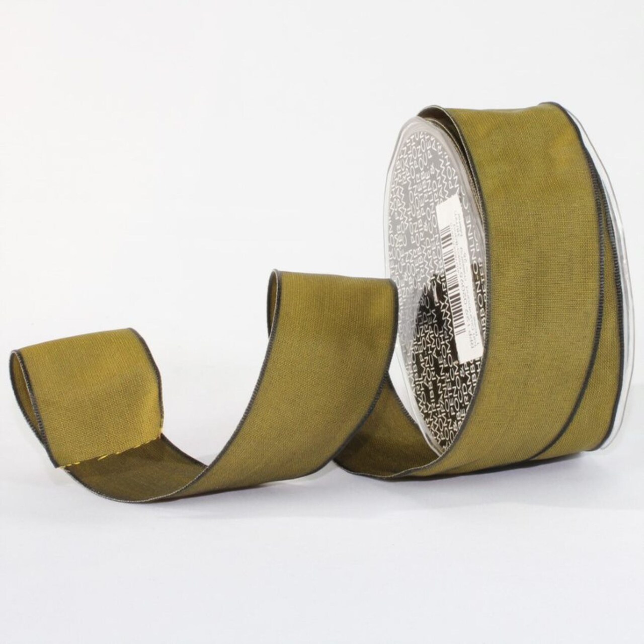 The Ribbon People Dijon Yellow and Black Solid Wired Craft Ribbon 1.5" x 27 Yards